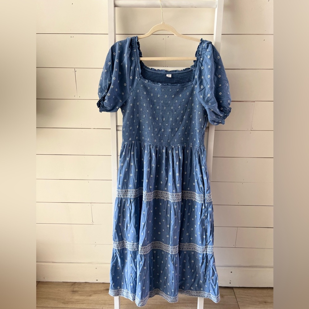 blue midi dress ✨